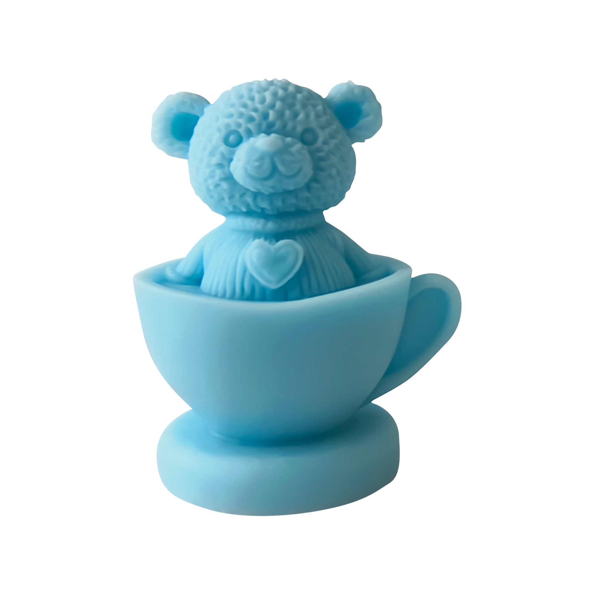 Taza de té DIY oso molde de arroz vela barra magnética jabón hecho a mano adorable oso decoración molde de adornos