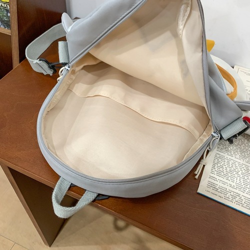 Ins cute and adorable little penguin double shoulder bag for girls, single shoulder crossbody two-in-one bag, large capacity student storage bag