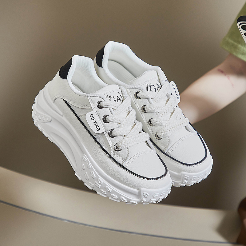 Dad's Shoes Women's Spring and Autumn Thick Sole 2025 New Internet Celebrity Casual Sports Women's Shoes Student Running Shoes