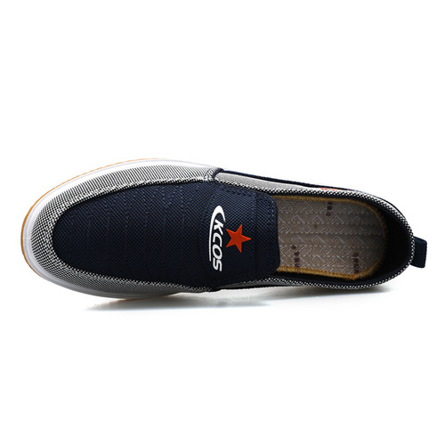 Old Beijing Fabric Shoes for Men - Summer Cross-border Breathable Slip-on Canvas Shoes for Men - Soft Sole Driving Casual Slippers for Men