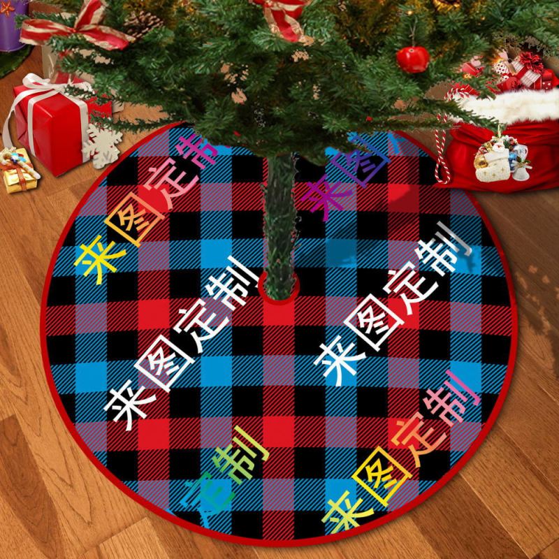 越境で人気のクリスマスツリー用スカート、写真やサンプルでカスタムメイド可能、クリスマスツリーの下にプレゼントを置くための敷物|undefined