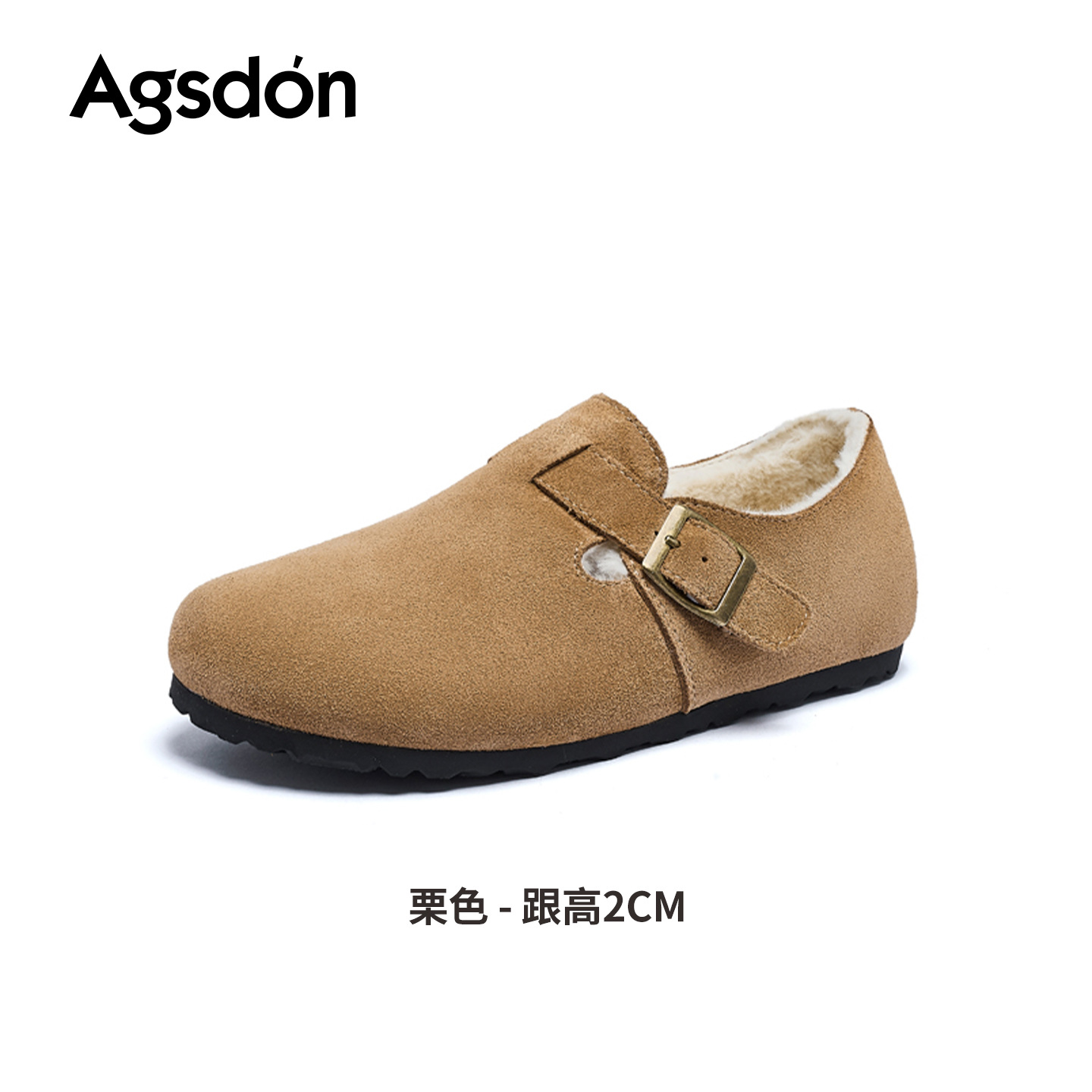 Augu Lion Deng Xiaoping Boccan zapatos de invierno para mujeres 2025 nuevo todo incluido con suela gruesa botas de nieve bajas