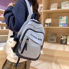 新款學生書包韓版潮流字母情侶背包大容量旅行電腦背包廠家批發
