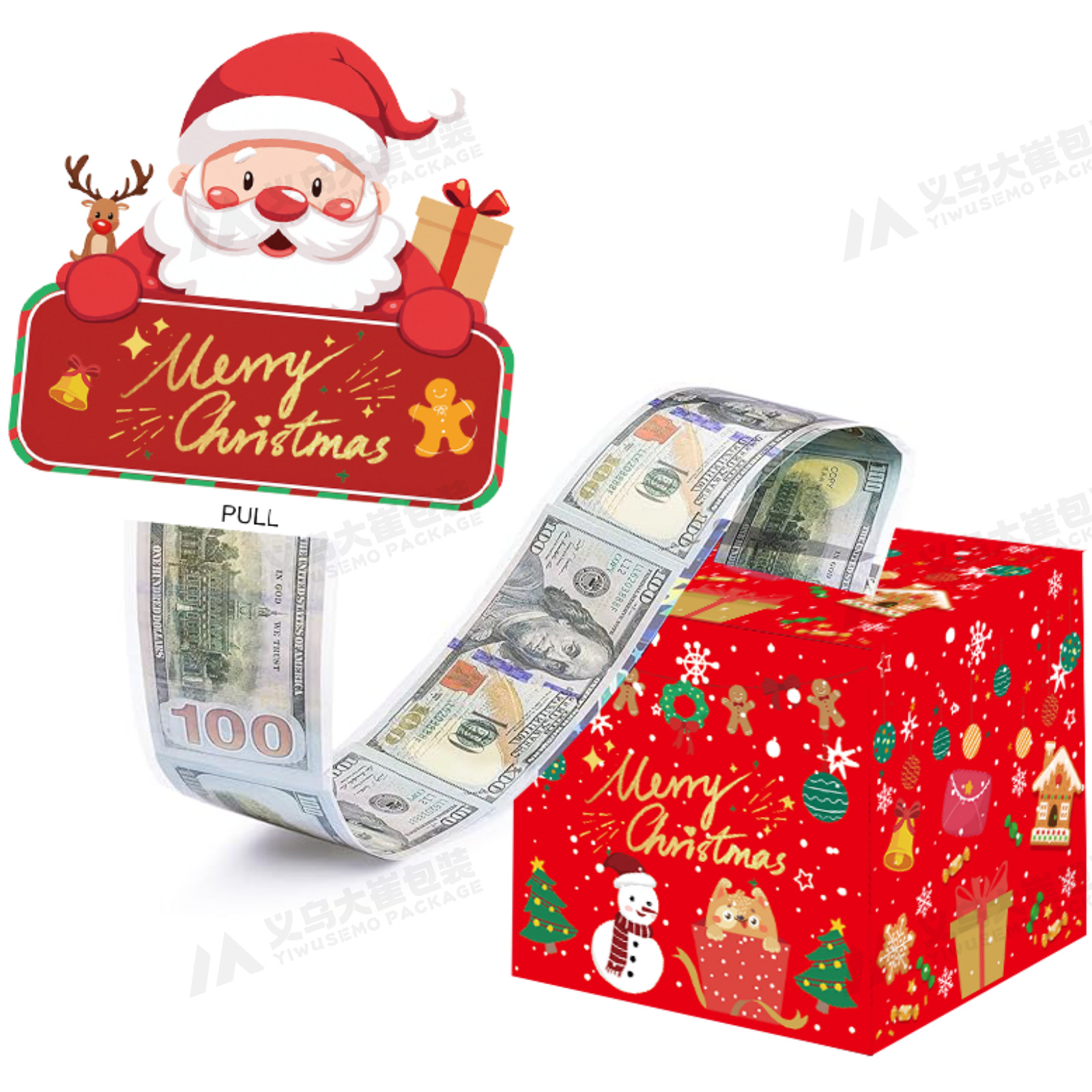 즉시 배송 가능한 산타클로스 장식 (독점 디자인)