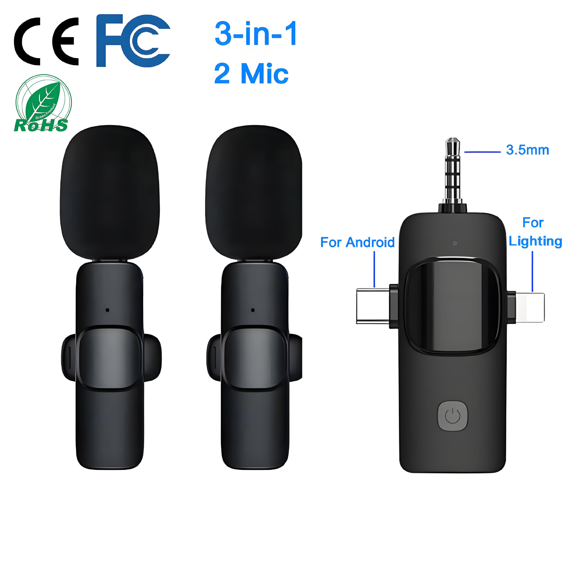 Transfronterizos inalámbricos collar clip micrófono de reducción de ruido micrófono de transmisión en vivo radio de teléfono móvil al aire libre chatter transmisión en vivo artefacto esencial