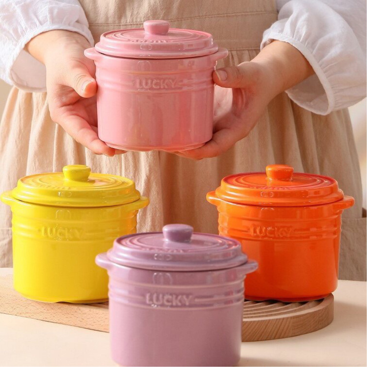 陶瓷家用隔水炖盅带盖双盖汤盅燕窝蒸蛋盅甜品盅煲汤罐商用小炖罐