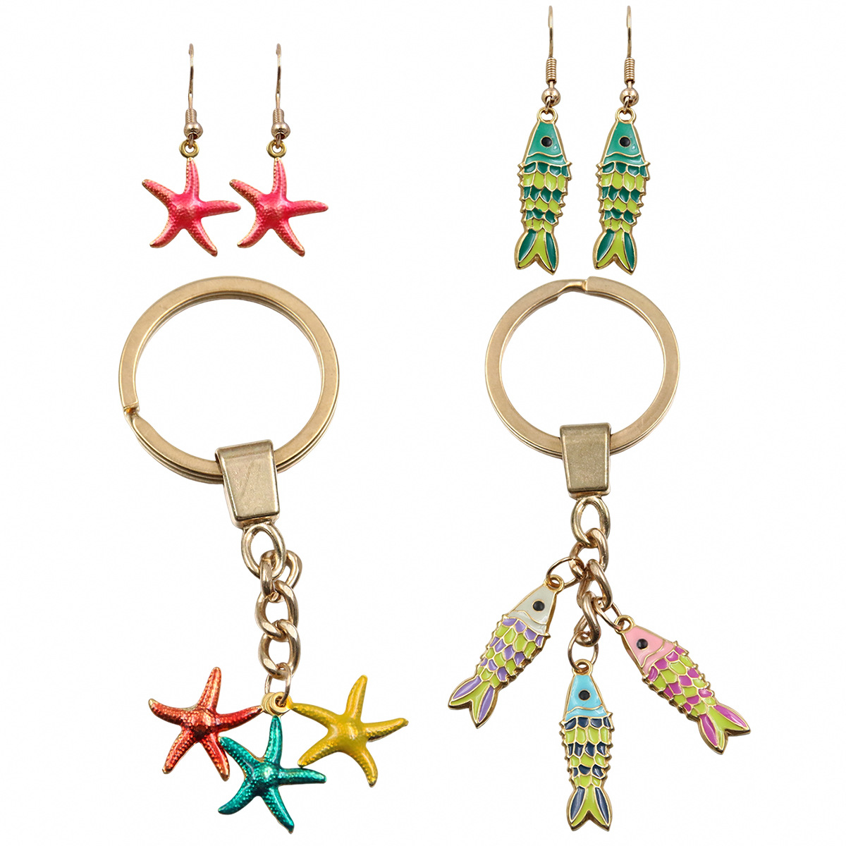 Pendant Jewelry Making Type 1 Piece 304 Stainless Steel Starfish Fish Polished Pendant Charms