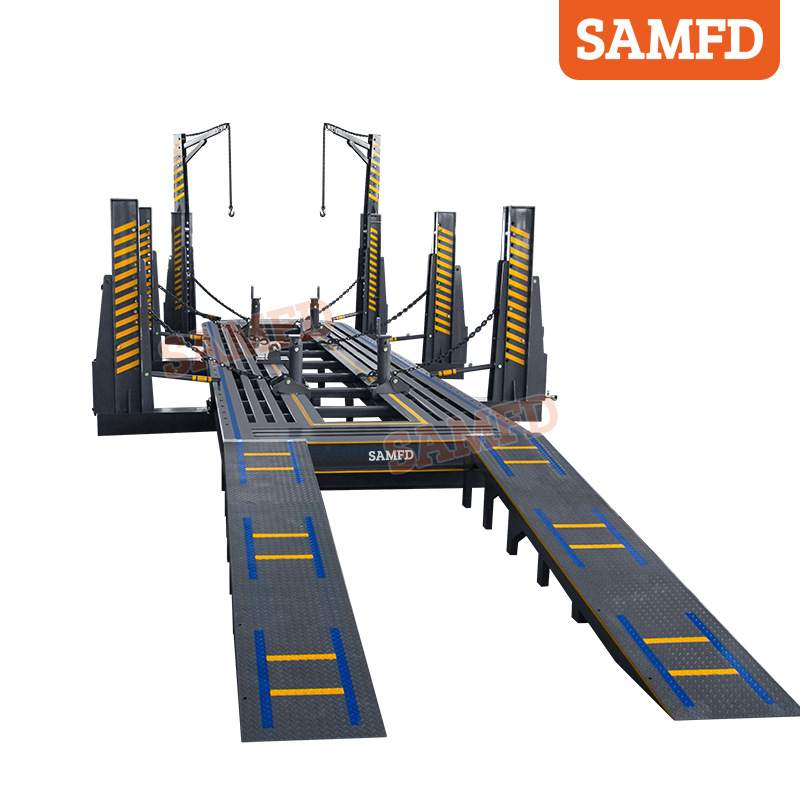 SAMFD camión de carga grande remolque instrumento de corrección de vigas equipo de reparación de chapa metálica automotriz proveedor de marco de plástico