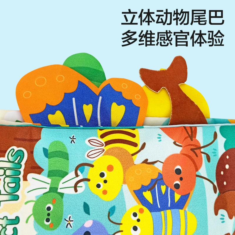 Книга из ткани, игрушка для малыша, не рвется, раннее образование, 0–3 года
