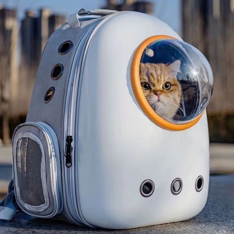 Cat carrier, portable travel bag, transparent space capsule design, double-shoulder cat backpack, large-capacity dog carrier, pet supplies Cat carrier, portable travel bag, transparent space capsule design, double-shoulder cat backpack, large-capacity dog carrier, pet supplies