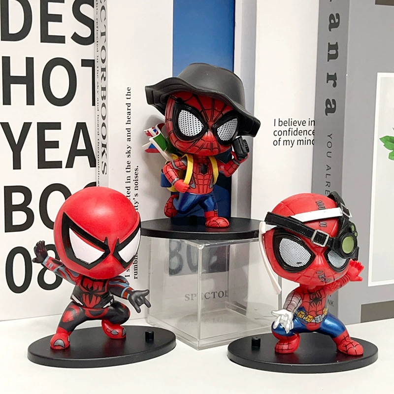 Minifigure, heroes, doll, Spiderman, capsule toy