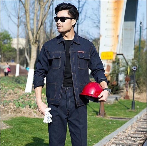 Workwear denim overalls, canvas welding protective clothing, workwear denim set suits uniforms, labor protection workwear wholesale