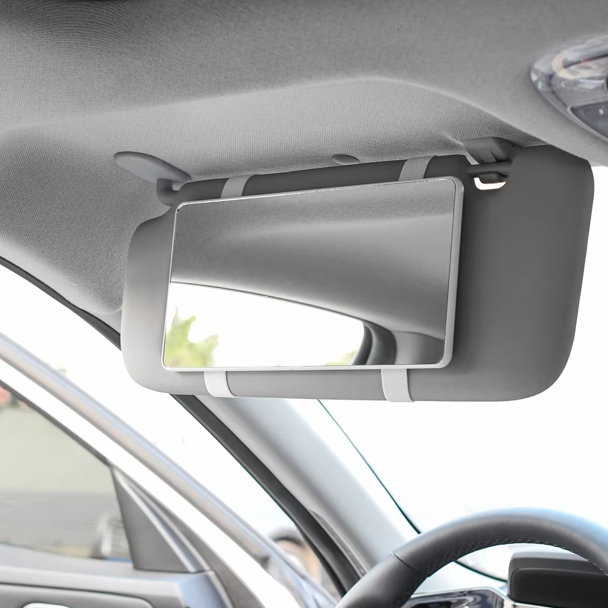 Qìchē Car Sun Visor Makeup Mirror Co-pilot Interior Accessories (Sun visor rearview mirror) - sun-visor-makeup-mirror-2451209cm