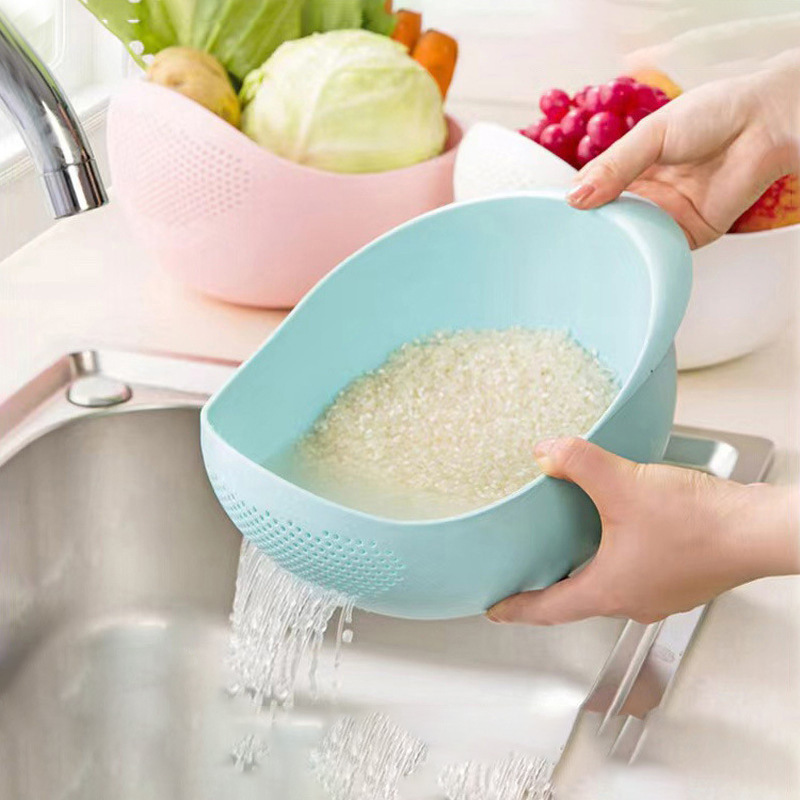 米洗い機、米洗いふるい、プラスチック米洗いボウル、キッチン用品、水切りかご、野菜洗いかご、野菜洗いボウル、フルーツバスケット|undefined