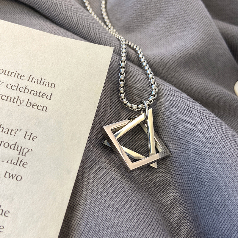 Collar-plata (acero titanio)