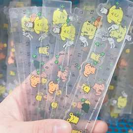 尺子定制批发透明塑料尺亚克力多功能工具尺子学生尺子培训尺子