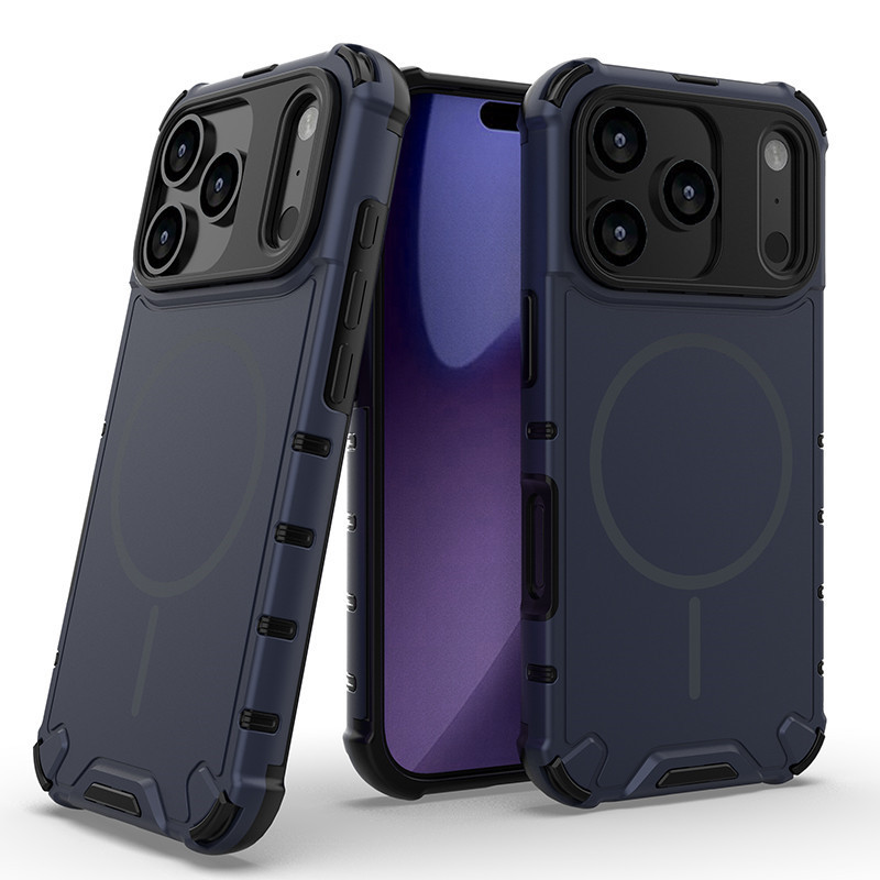 适用iPhone16 Pro max军工级防摔保护套苹果11光栅实色磁吸手机壳|undefined