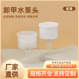 厂家直供卸妆水泵头33牙外置洗甲水泵贝德玛卸甲水瓶泵头
