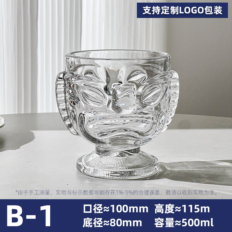 Taza de agua de burbujas de bebida creativa Vaso de cóctel tiki de Halloween Tótem de nariz grande Vaso de whisky