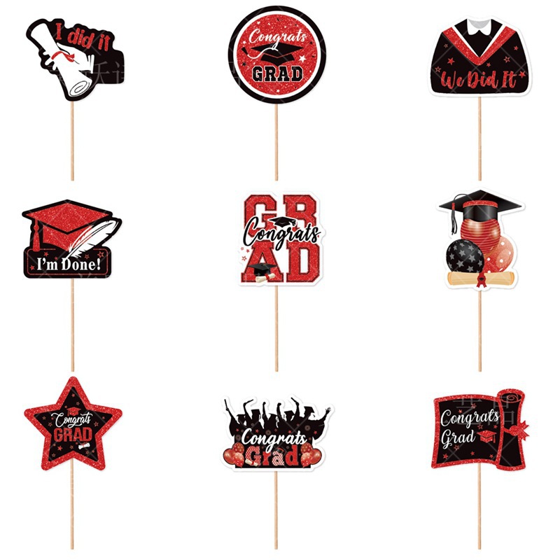 Decoración de pastel de graduación internacional Graduation Plug-in Decoración de pastel de postres