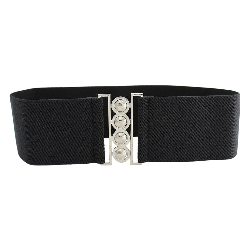 Vestido simple coreano para mujer, cintura elástica, cinturón elástico ancho, cinturón elástico decorativo, tres tamaños, cabello de una pieza