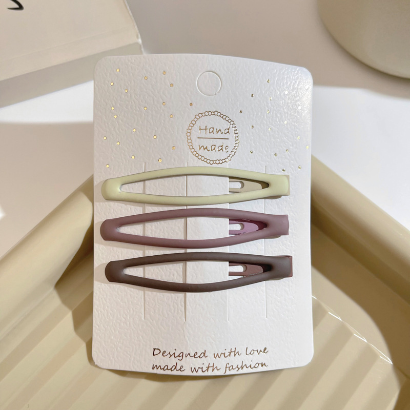 Otoño y invierno curry clip de pelo de boca de pato clip de cabello de mujer acabado de artefactos de alfabetización de la cara de la cabeza clip de ceja clip lateral