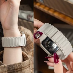 Applewatch10/S9バンドシリコン磁気吸引カラーアップル腕時計バンドiwatch8/7/6/5/4を適用