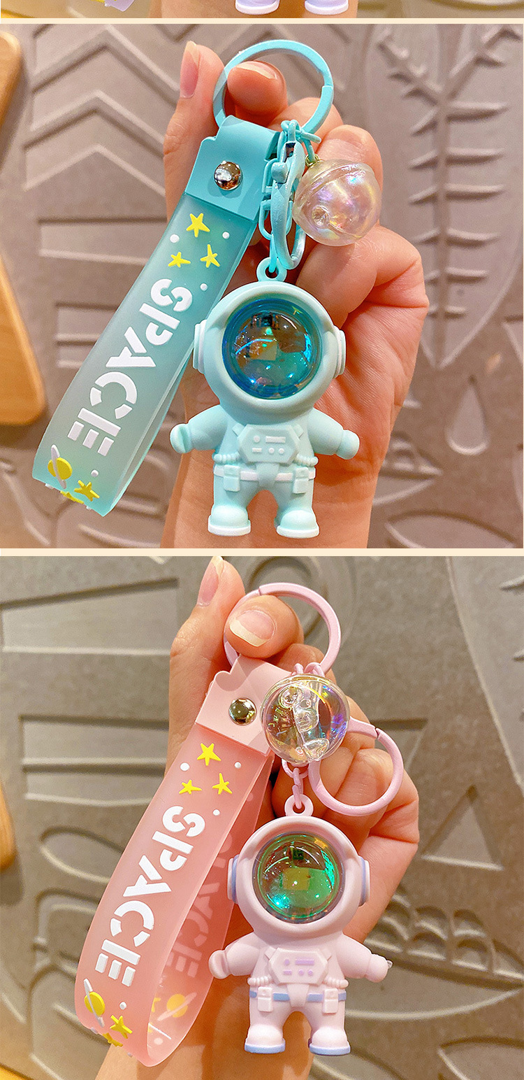 Cute Astronaut Plastic Patchwork Women's Keychain display picture 1