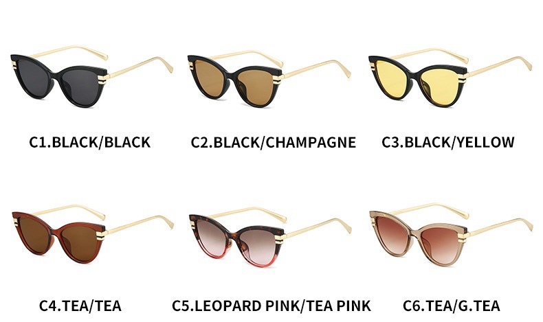 Gafas de sol cat eye retro para mujer protección solar estilo_voghion.com