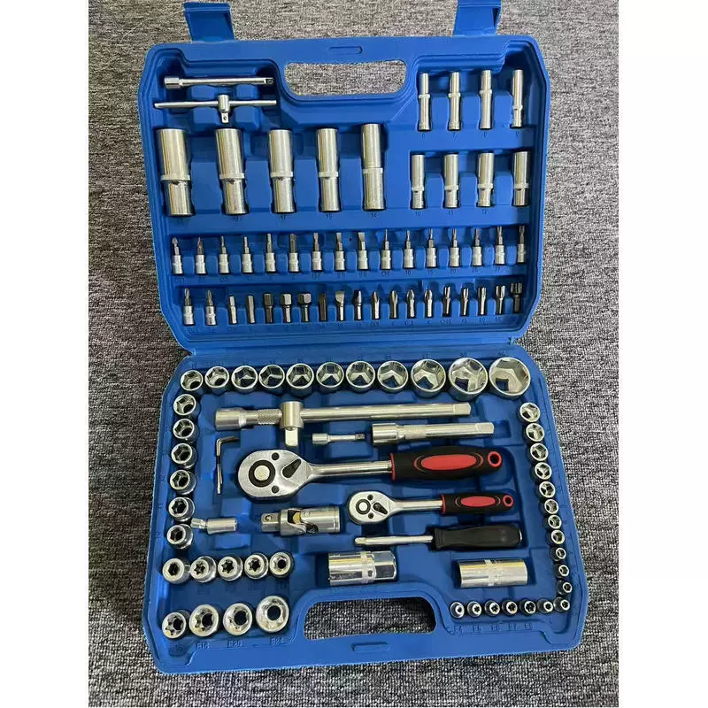 直销108件套 棘轮扳手接杆组合套装 多功能汽配汽修工具套装全套