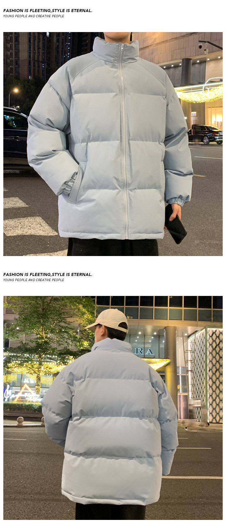 Men's Winter Down Jacket Warm Thickened Padded Coat For Cold Days_voghion.com