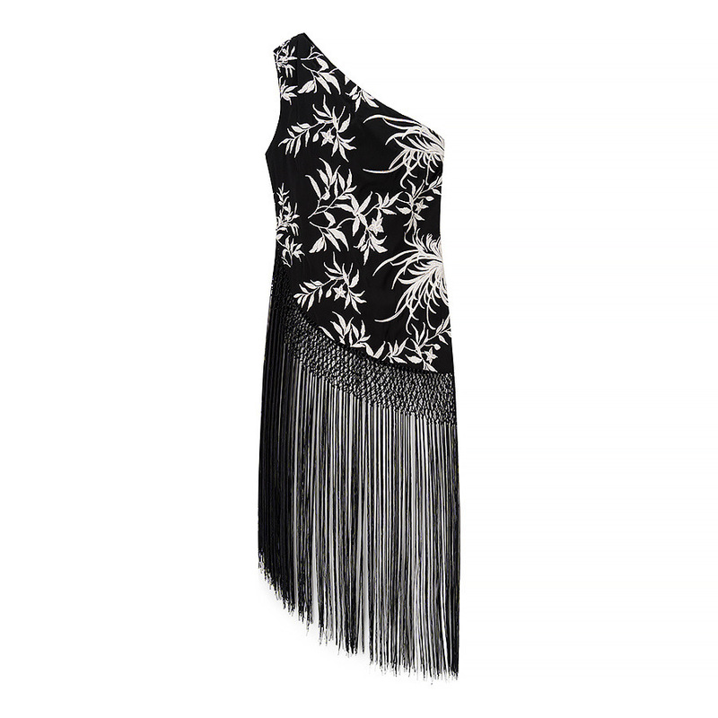 Cross-Border Wholesale Summer 2025 New European and American Style Personalized Tassel Embroidery Fashionable Elegant Versatile Sarong Skirt