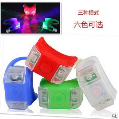 Bicicleta de montaña Rana luz trasera faro advertencia decoración (seis generaciones Rana luz) Bicicleta equipo de equitación