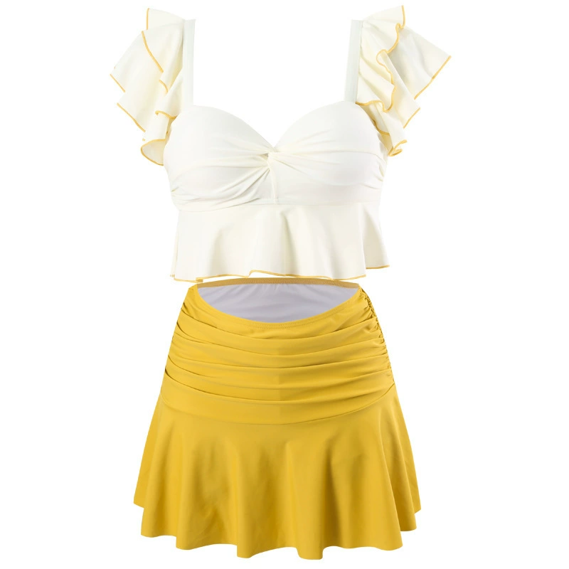Split swimwear for swimming, high-quality style, fitted