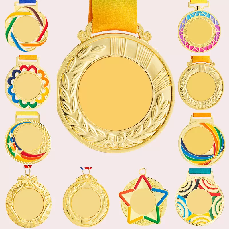 裸牌金属奖牌通用现货批发烤漆挂牌舞蹈音乐排球滑轮比赛纪念奖章