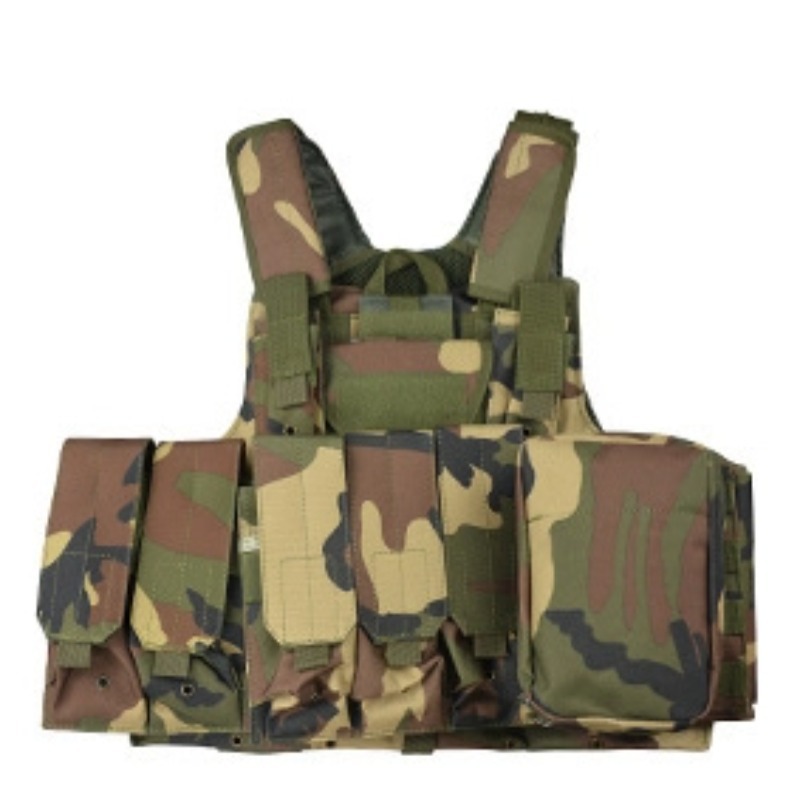 Ropa deportiva al aire libre, entrenamiento de camuflaje, chaleco de combate, chaleco a prueba de balas y a prueba de puñaladas, chaleco táctico de protección, chaleco