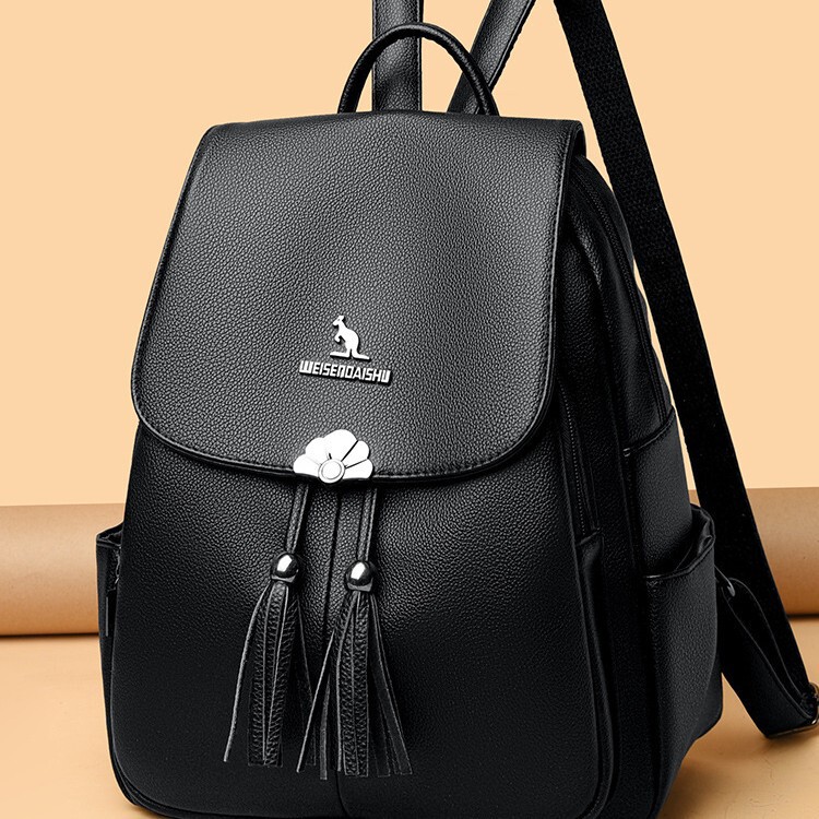 Cross-Border Backpack Genuine 2026 New Model Large Capacity Casual Fashion Versatile Women's Backpack Soft Leather Travel Bag Cross-Border Backpack Genuine 2026 New Model Large Capacity Casual Fashion Versatile Women's Backpack Soft Leather Travel Bag