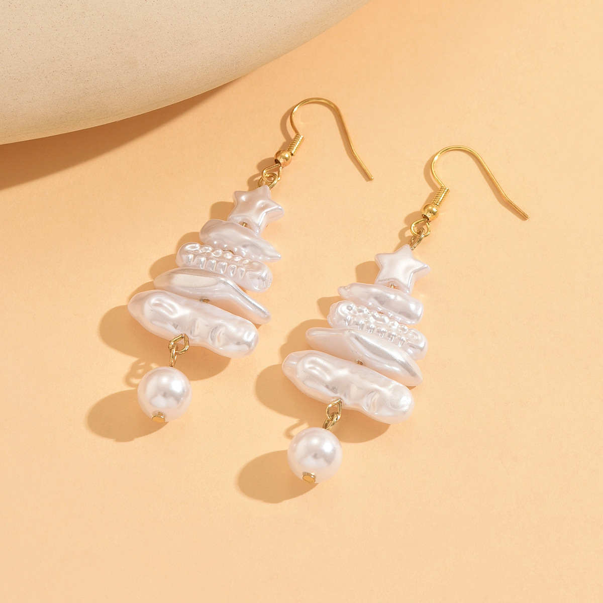 Orecchini pendenti con perle barocche e stelle gioielli donna_voghion.com