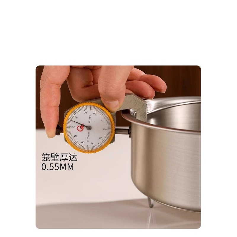 304不锈钢带提手蒸蛋碗食品级辅食碗 宝宝炖盅蒸格带脚专用小蒸碗|undefined