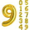 OPP, 40 дюймов, золотой, цифра 9