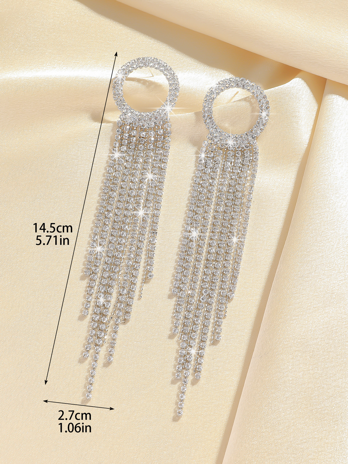 orecchini lunghi con nappe e strass in zircone super flash di alta qualità per le donne, orecchini alla moda dal temperamento_voghion.com