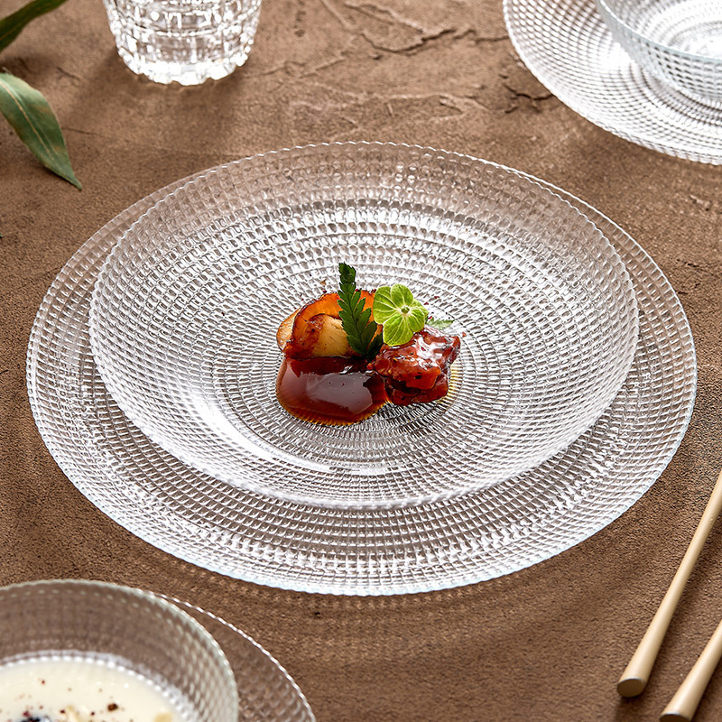 Factory Turkey Imported Pasha Pot Glass Plate Dish Household Soup Bowl Noodle Bowl Advanced Sense Bowl Dish Tableware