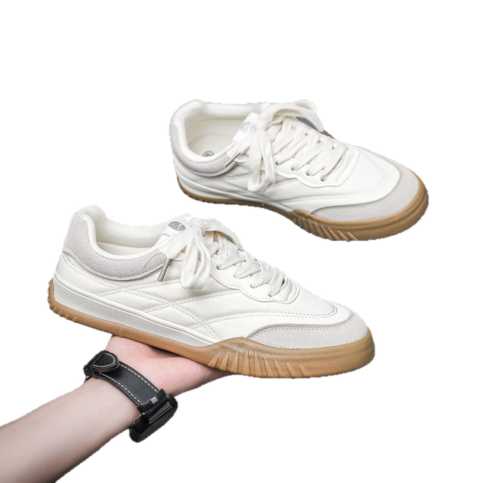 Zapatos de lona para hombres 2025 primavera nuevo estilo explosivo diario versátil zapatos de skate casuales para hombres tres veces vulcanizados zapatos de hombre image 6