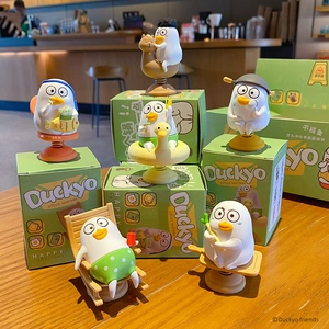 Trendy Play Hand-made Doll Desktop Ornaments Genuine Little Liu Duck Shake Music Car Ornaments Electric Car Consulting Car Decoration