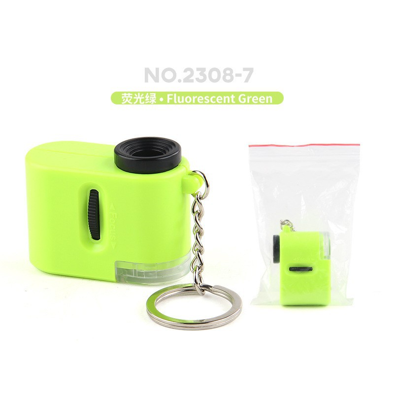 2308-7 Mini palma fluorescente verde microscopio bolsa 23g