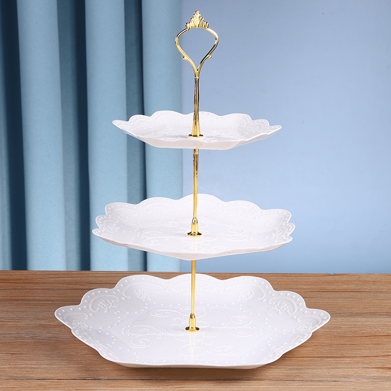 Creative Dried Fruit Plate Afternoon Tea Snack Tray Dessert Table Cake Plate Cake Rack European Style Plastic Fruit Plate Creative Dried Fruit Plate Afternoon Tea Snack Tray Dessert Table Cake Plate Cake Rack European Style Plastic Fruit Plate