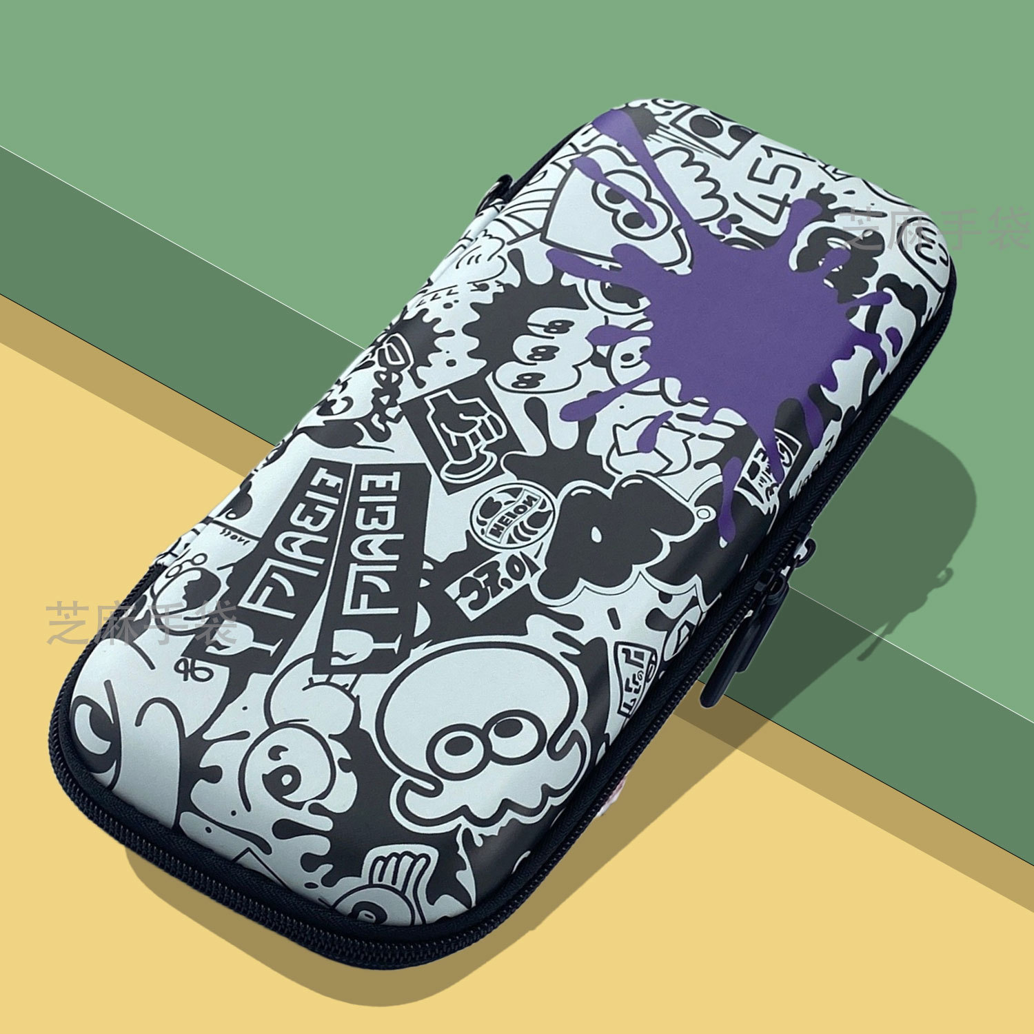 Nintendo interruptor OLED bolsa de almacenamiento spray3 Jet Warrior 3EVA bolsa de material super suave bolsa dura