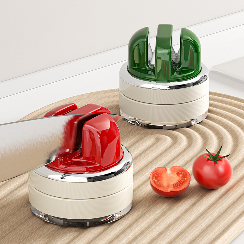 Cuchillo afilado de ventosa artefacto de cocina doméstico afilado de cuchillo de cocina tijeras nuevo soporte de fijación de piedra afilada de acero de tungsteno profesional