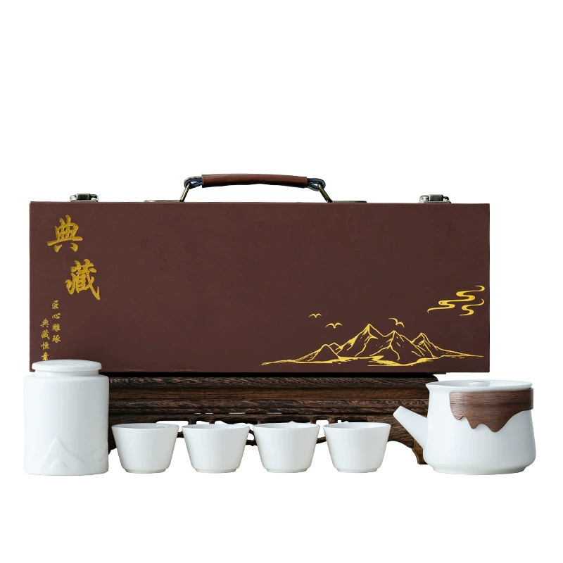 Handheld creative high-end tea set for traveling, Birthday gift