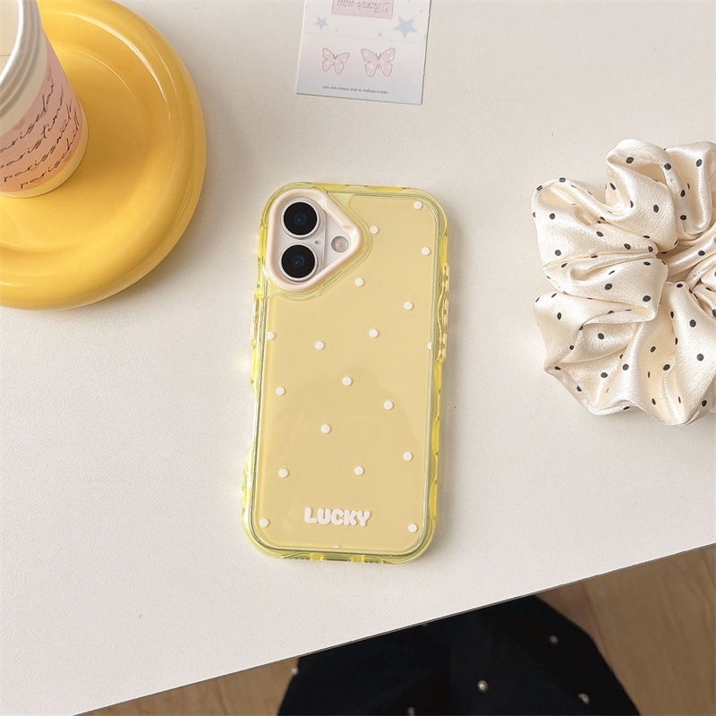 Punto de onda translúcido simple de verano para iphone16ProMax Apple 14 funda para teléfono móvil 15PM pareja 16 nuevo